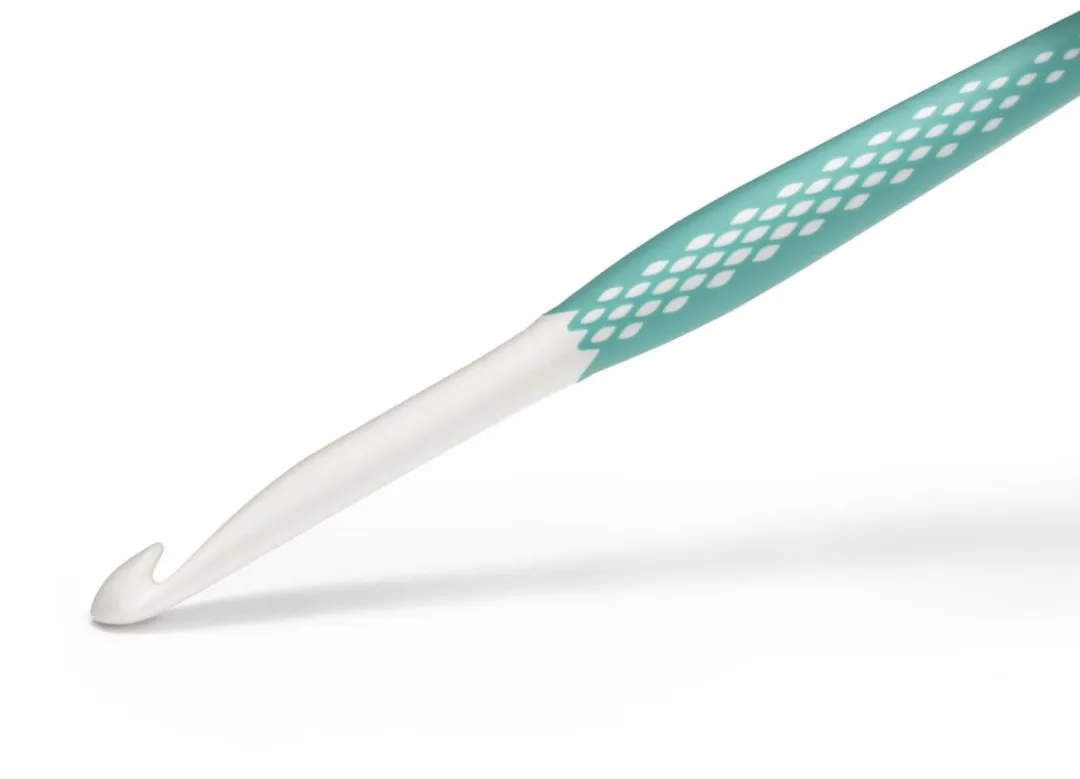 Prym Kunststof Wolhaaknaald 8.0mm - Wit/Blauw - afbeelding 3 van 6