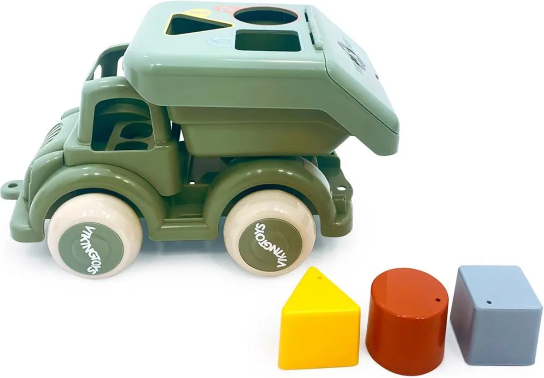 Viking Toys RE:LINE Vuilniswagen Speelset 4-delig - Multikleur