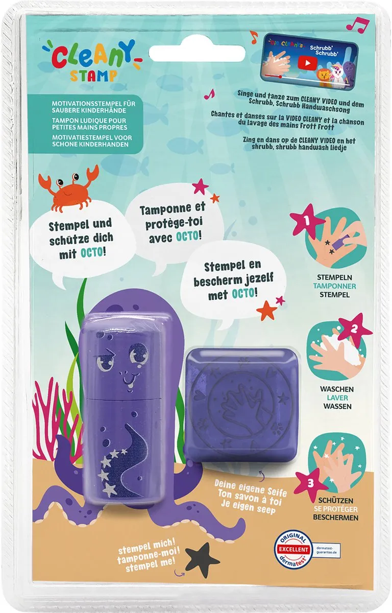 Colop Cleany Handwasstempel Octopus