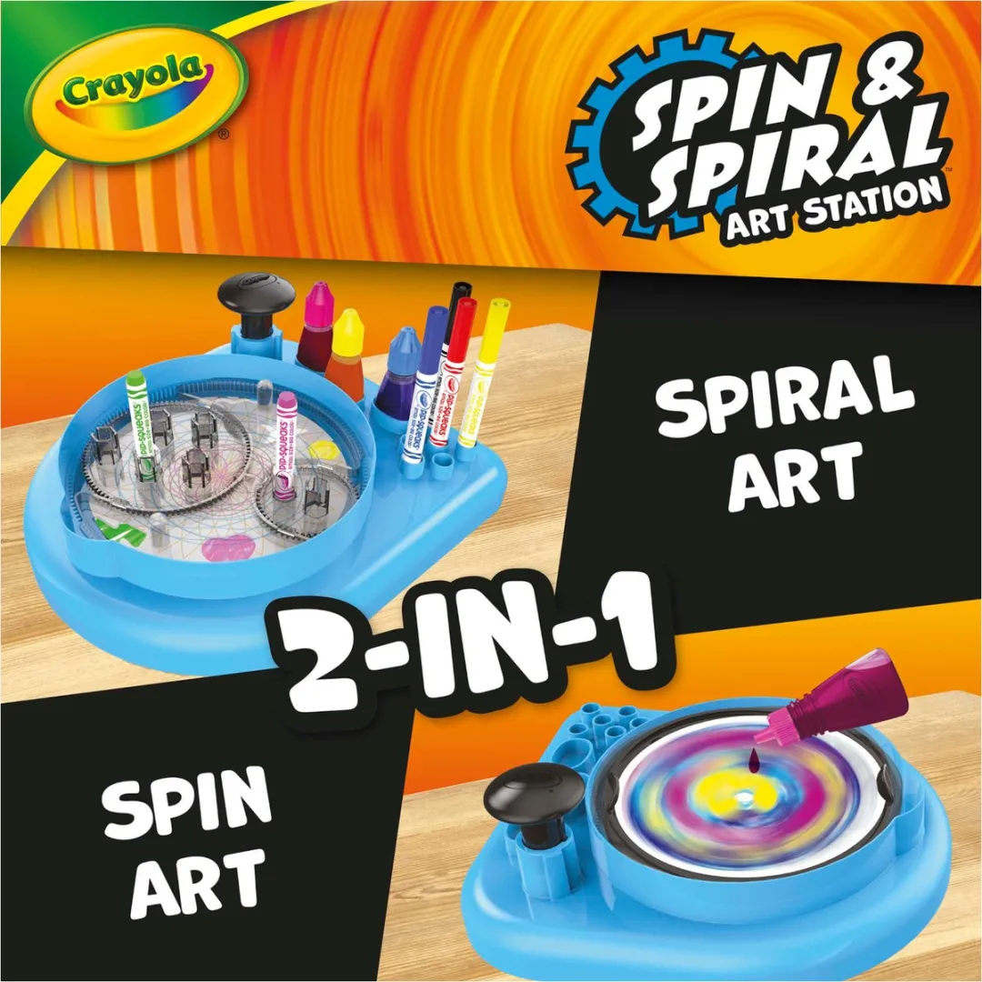 Crayola Spin & Spiral Art Station HobbyPakket - Veelkleurig