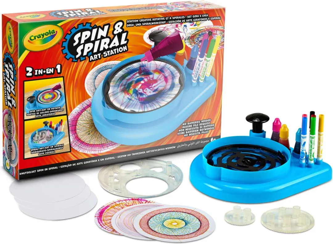 Crayola Spin & Spiral Art Station HobbyPakket - Veelkleurig