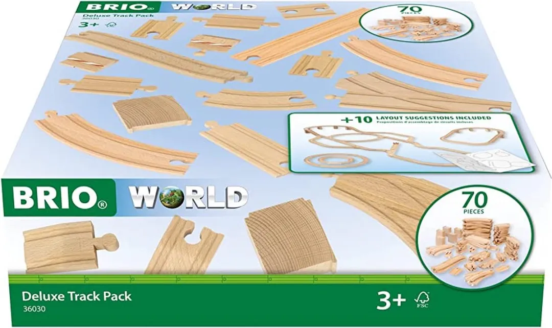 BRIO Deluxe Track Pack Treinrails 63603000 - 70 Onderdelen