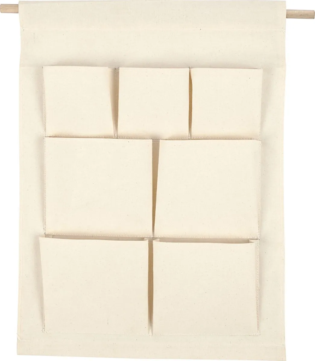 Creativ Company Katoen Canvas Hangende Organizer 34x46cm