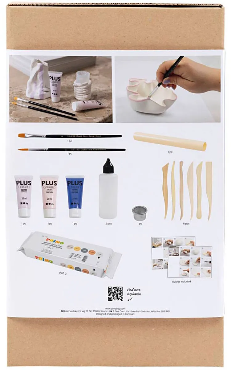 Creativ Company CC Hobbyset Boetseren Potten en Vazen - Multikleurig
