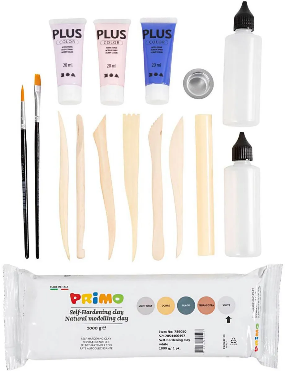 Creativ Company CC Hobbyset Boetseren Potten en Vazen - Multikleurig