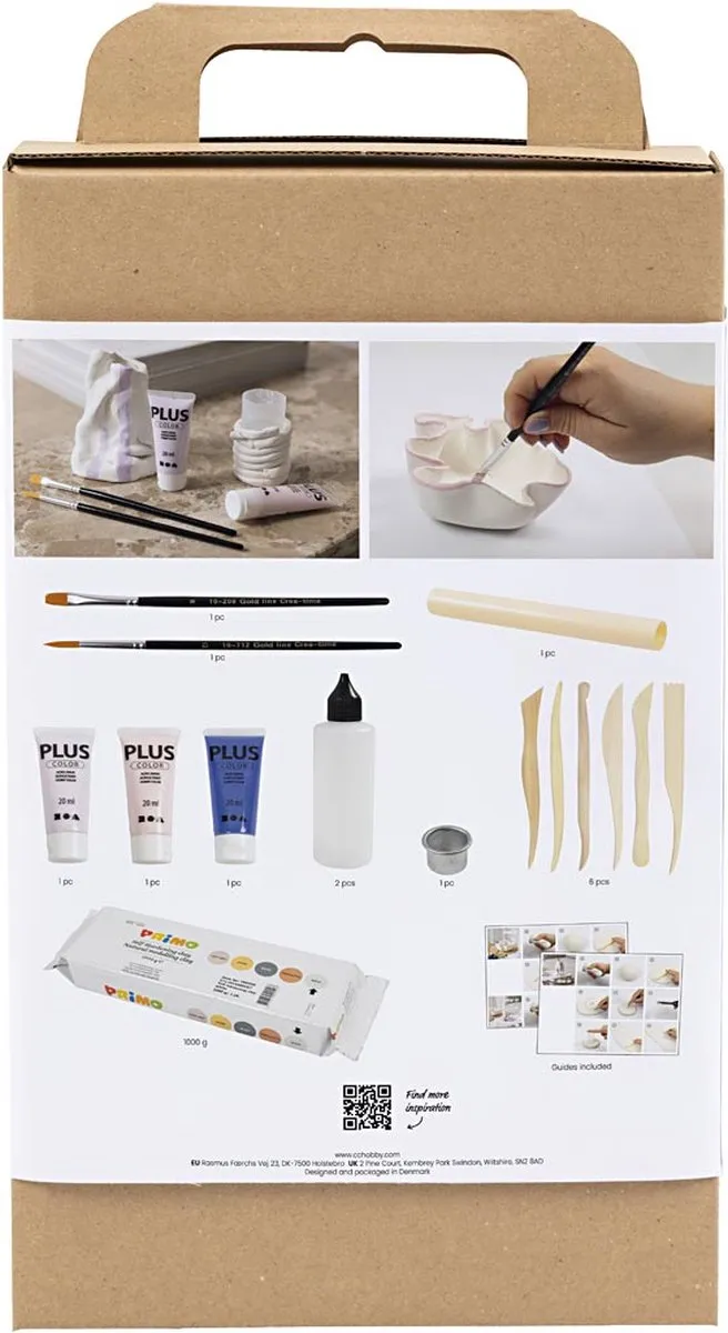 Creativ Company CC Hobbyset Boetseren Potten en Vazen - Multikleurig