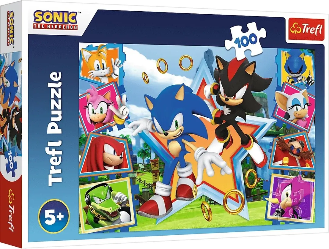 Trefl Sonic The Hedgehog Puzzel 100 Stuks - Meerkleurig