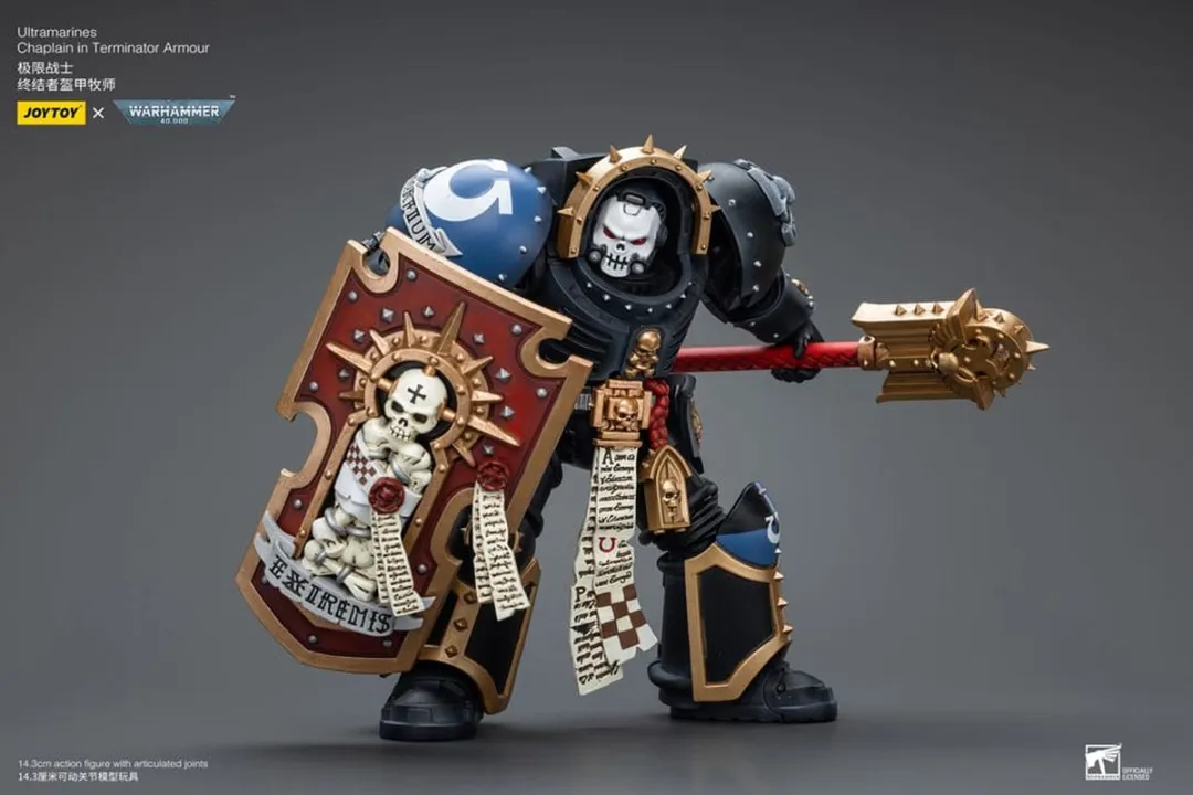 Joy Toy Warhammer 40k Ultramarines Chaplain Terminator 1/18 - JT7080 - Multi