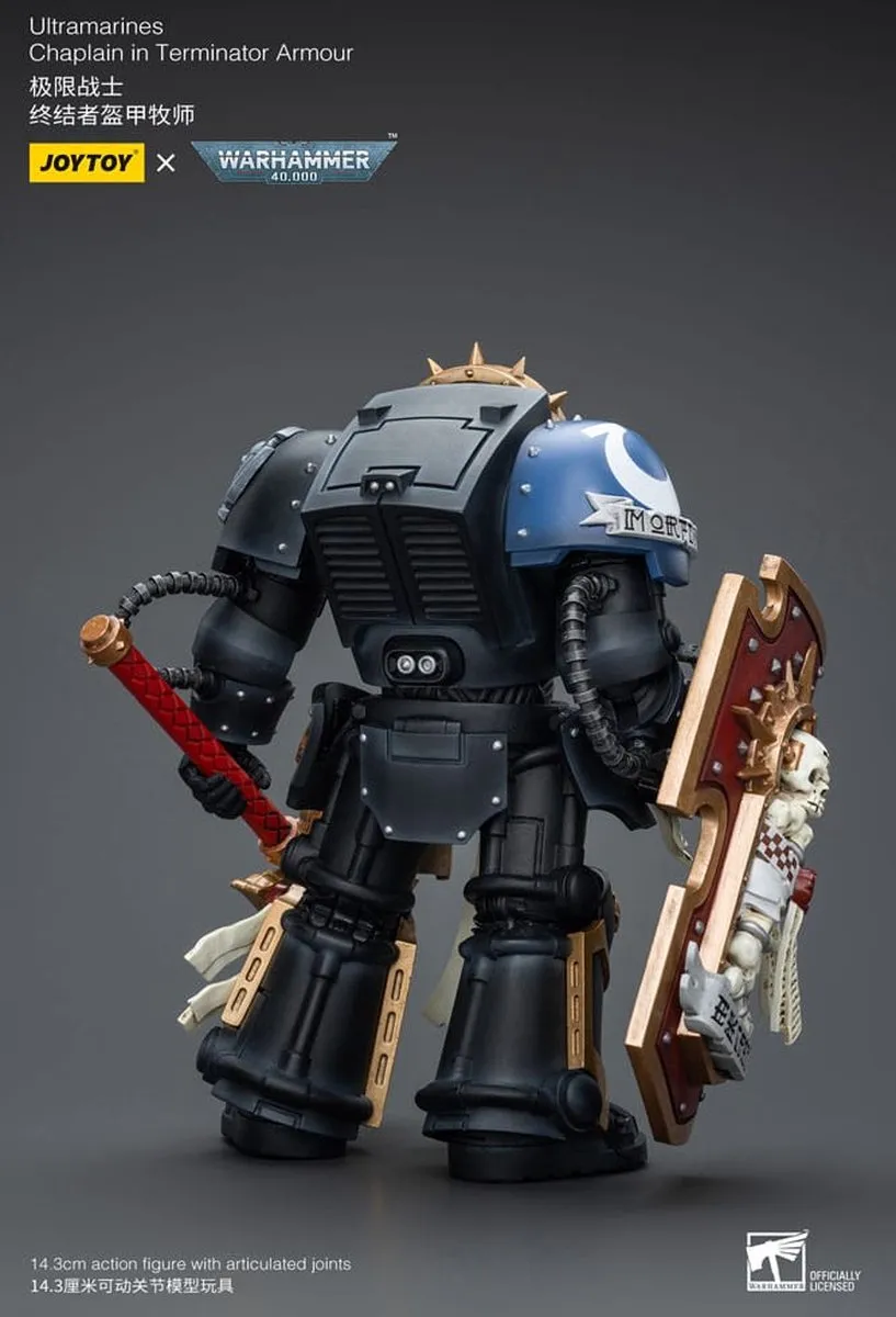 Joy Toy Warhammer 40k Ultramarines Chaplain Terminator 1/18 - JT7080 - Multi