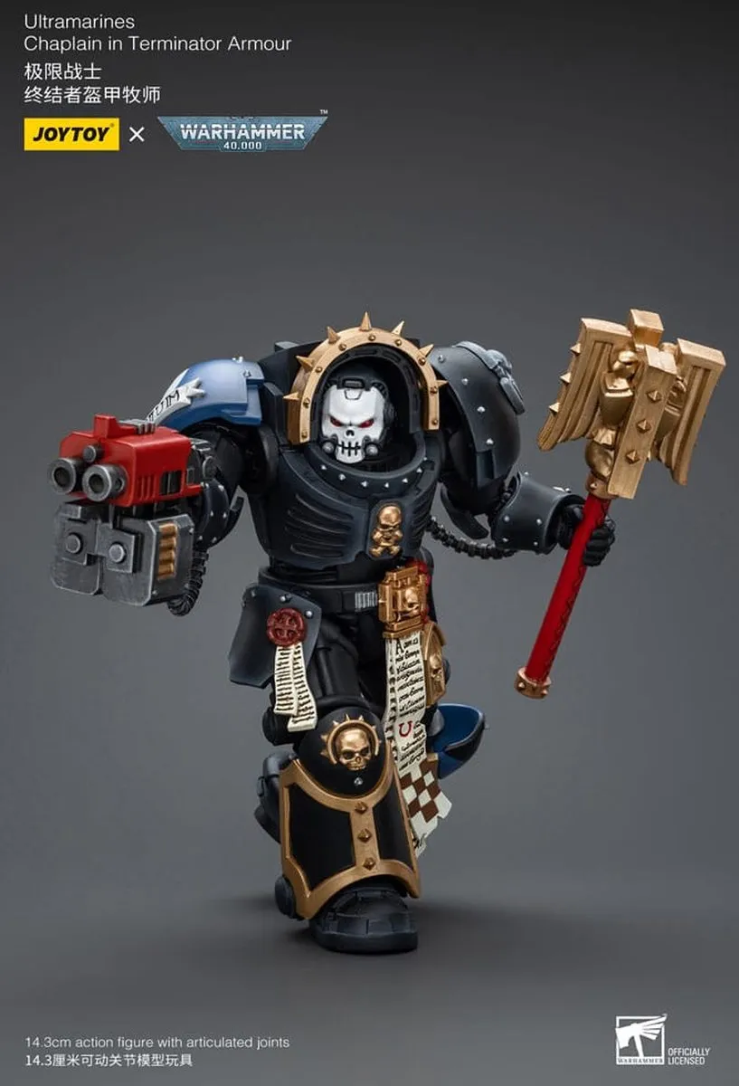 Joy Toy Warhammer 40k Ultramarines Chaplain Terminator 1/18 - JT7080 - Multi
