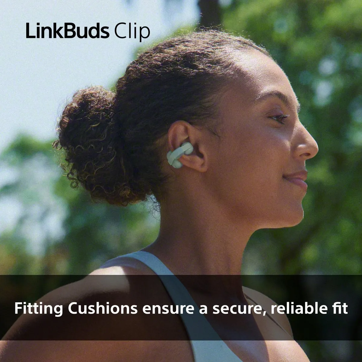 Sony LinkBuds Clip - Draadloze open-ear oordopjes - Beige/Grijs