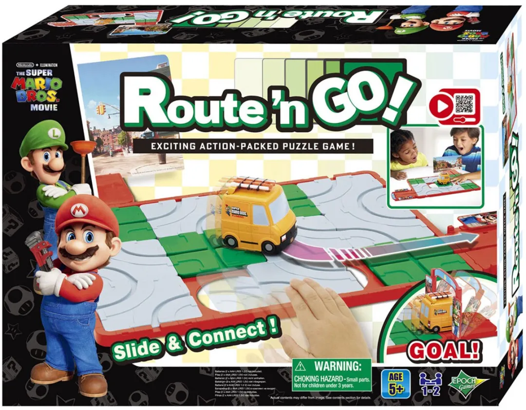 EPOCH Games Super Mario Route'n Go - Bordspel met 2 snelheidsniveaus