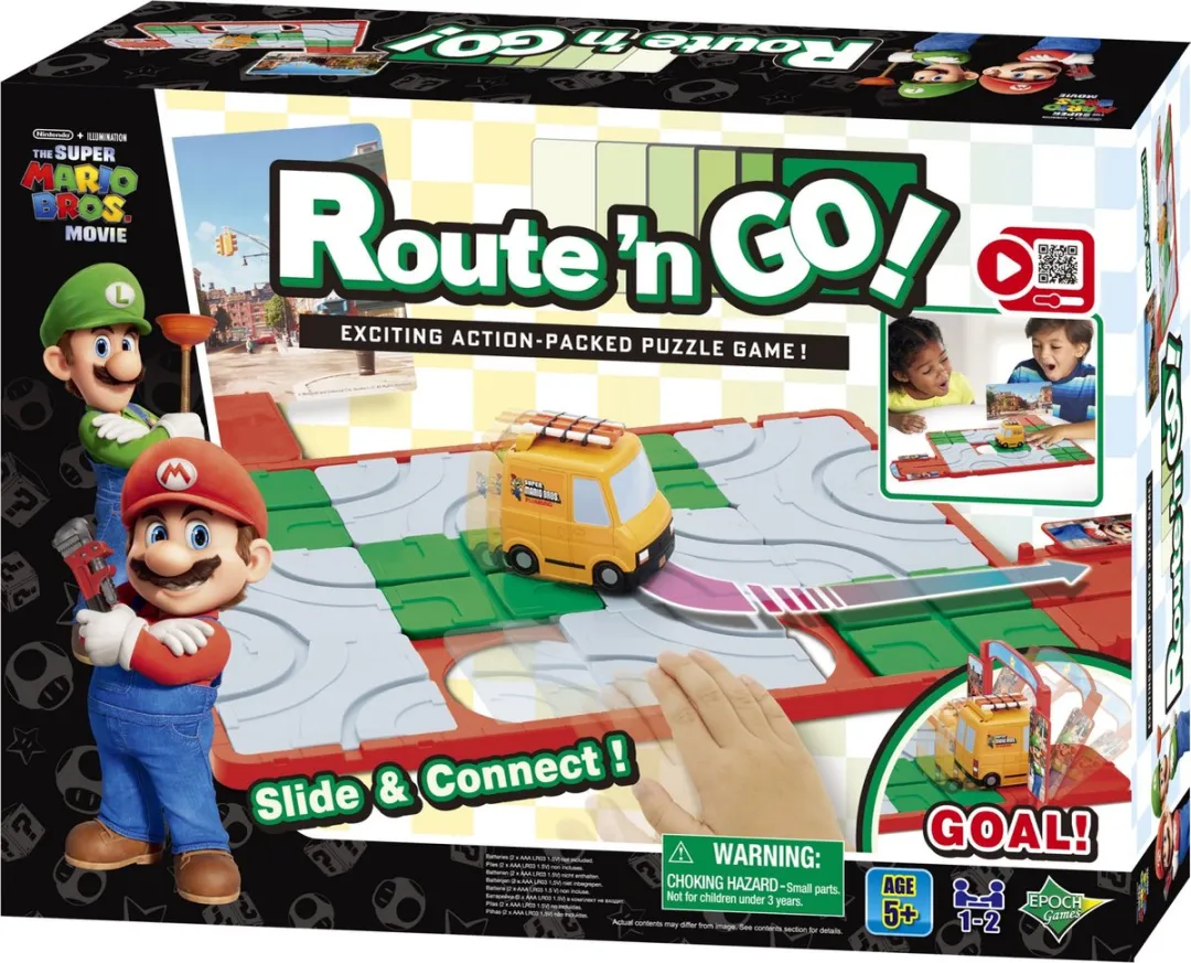 EPOCH Games Super Mario Route'n Go - Bordspel met 2 snelheidsniveaus
