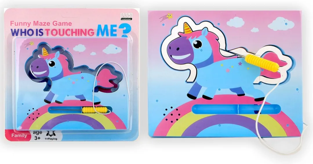 Jonotoys Funny Maze Eenhoorn Behendigheidsspel - 2x Penlite