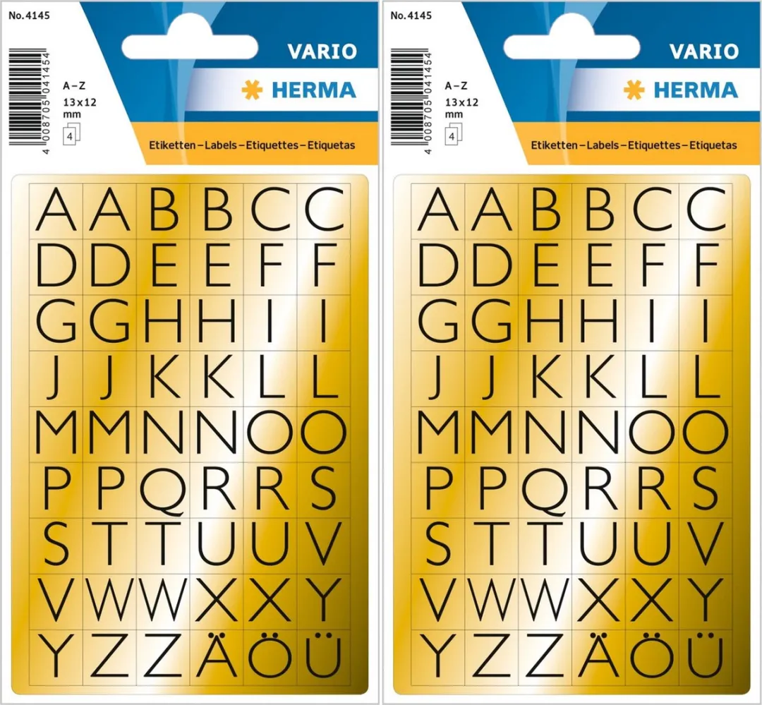 Herma Alfabet Stickers 432 Stuks
