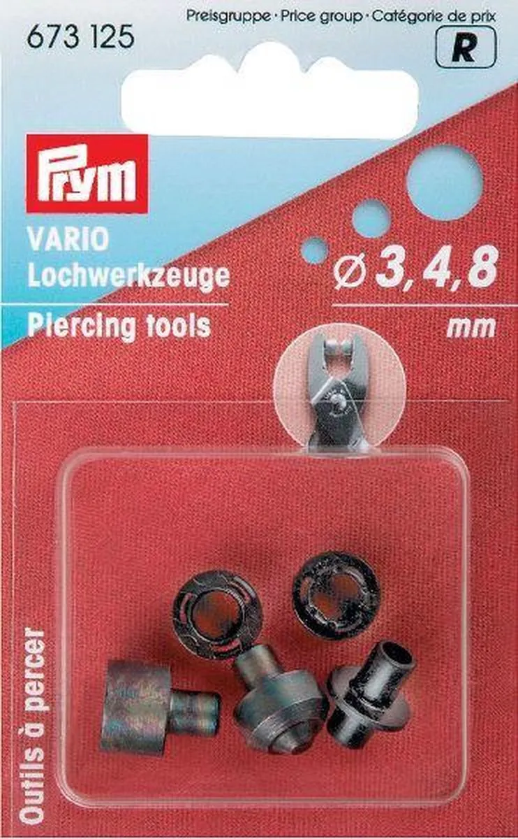 Prym Vario Ponsofset Ø 3/4/8mm