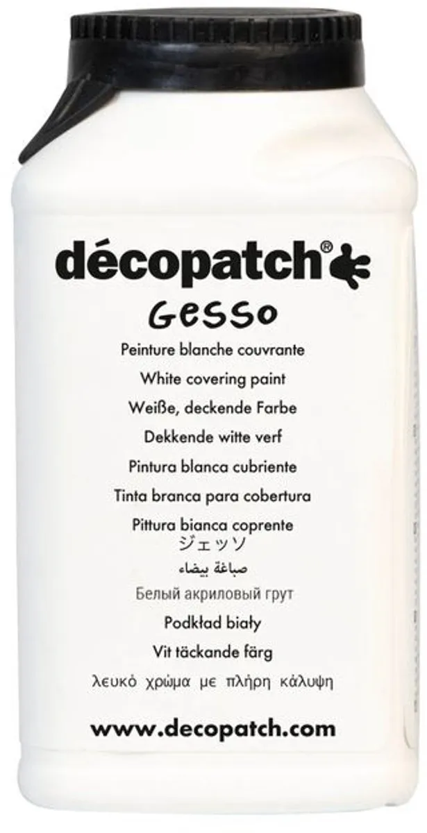 Decopatch Clairefontaine GE300AO Knutselset - Dekkende Witte Acrylverf