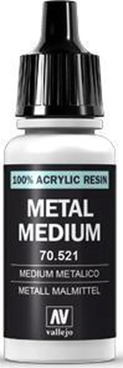 Vallejo Hobbyverf 70521 Metallic Medium - 18ml