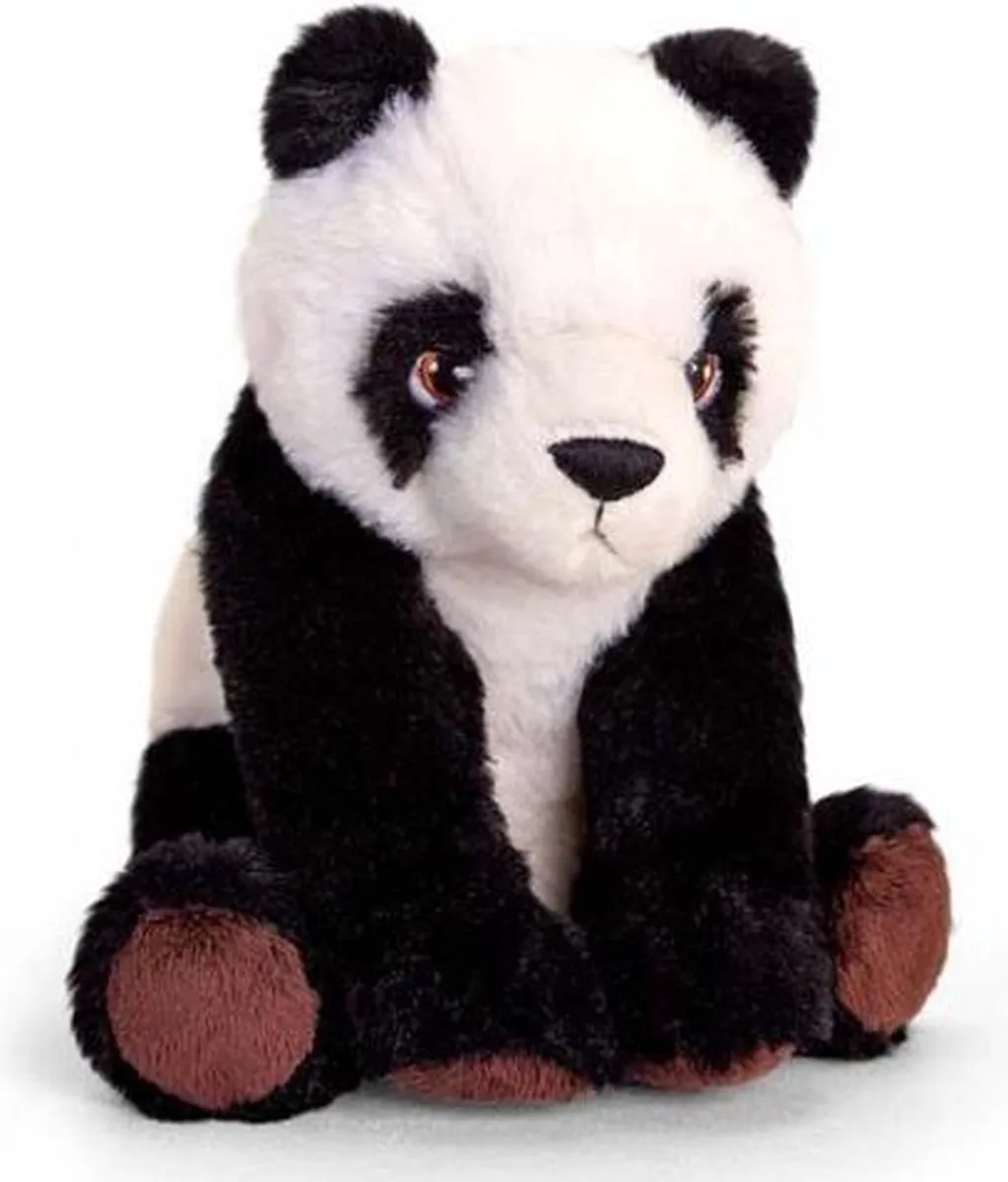 Keel Toys Panda Knuffel 25cm - Zwart/Wit