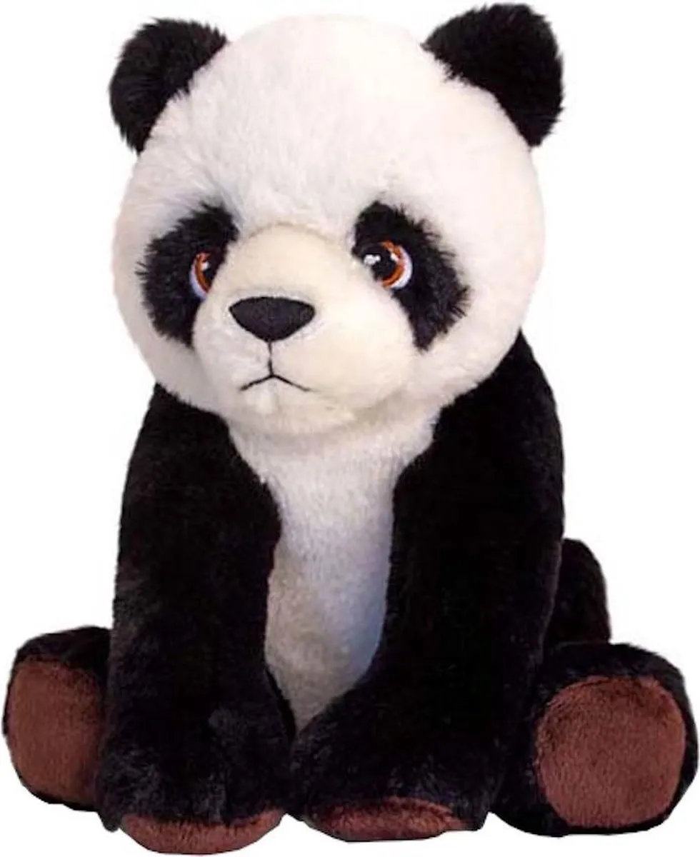 Keel Toys Panda Knuffel 25cm - Zwart/Wit