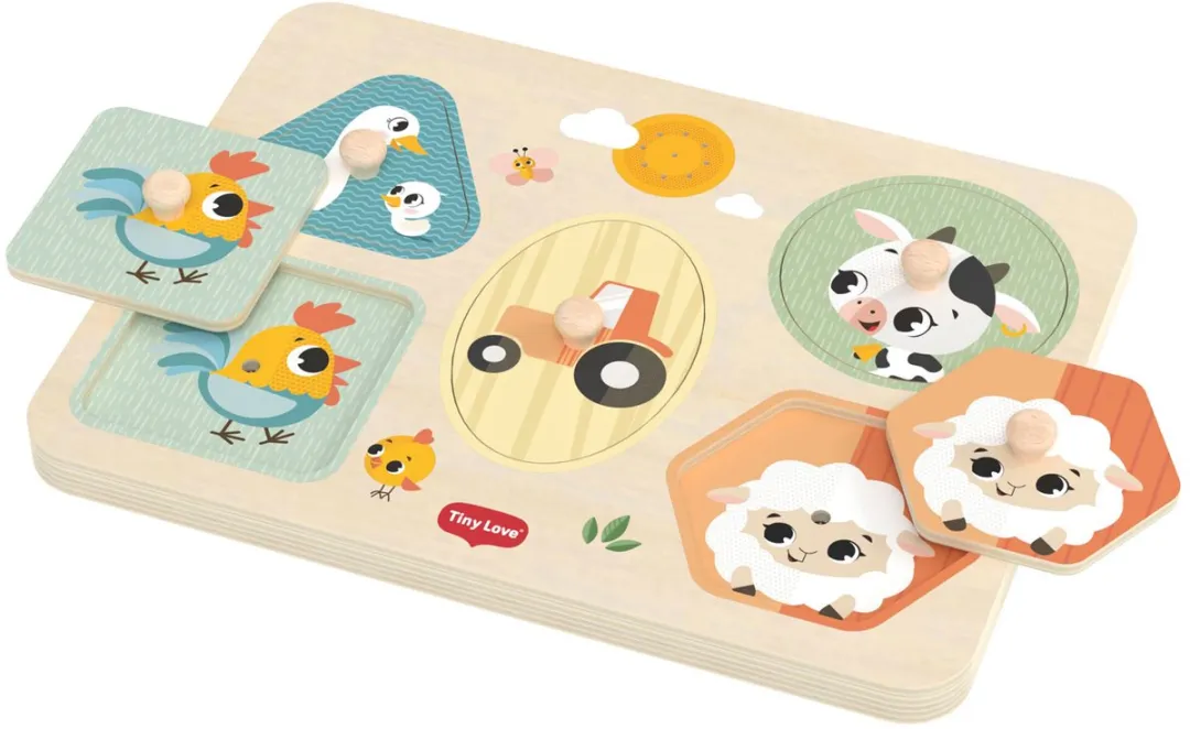 Tiny Love Farmers Funday Muziek Puzzel - 5 Stuks - Multicolor