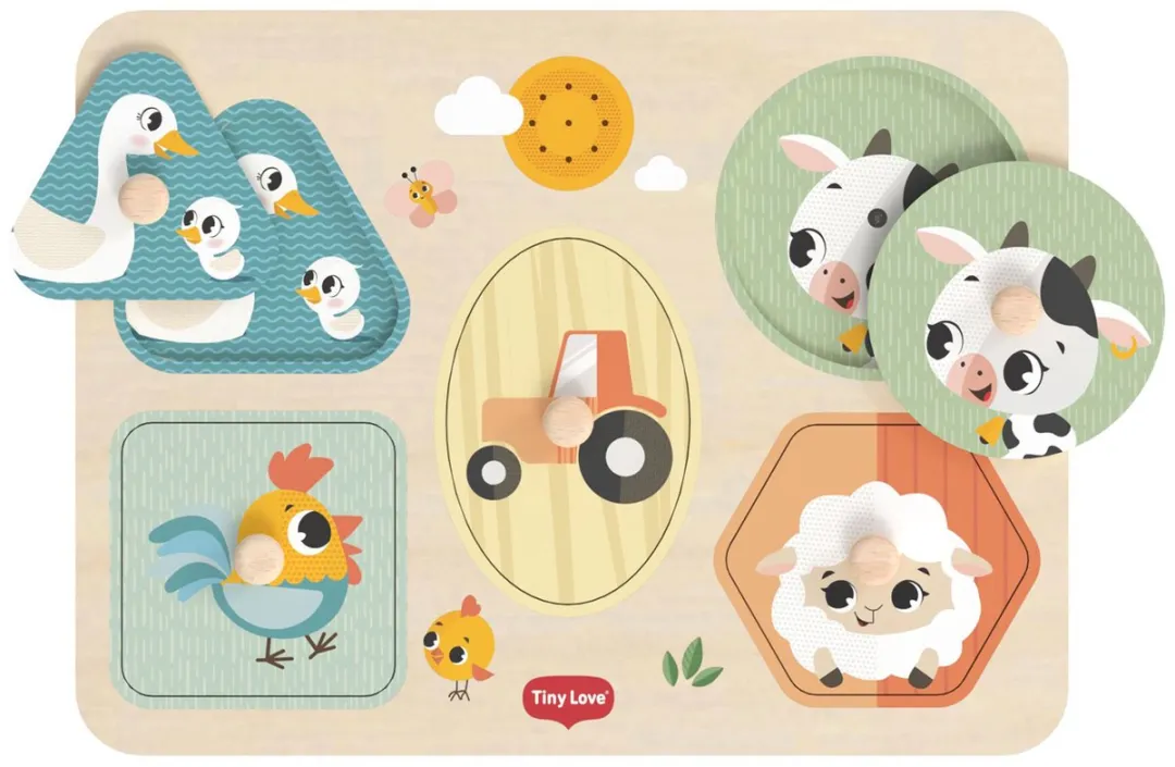 Tiny Love Farmers Funday Muziek Puzzel - 5 Stuks - Multicolor