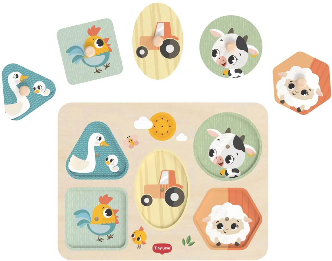 Tiny Love Farmers Funday Muziek Puzzel - 5 Stuks - Multicolor