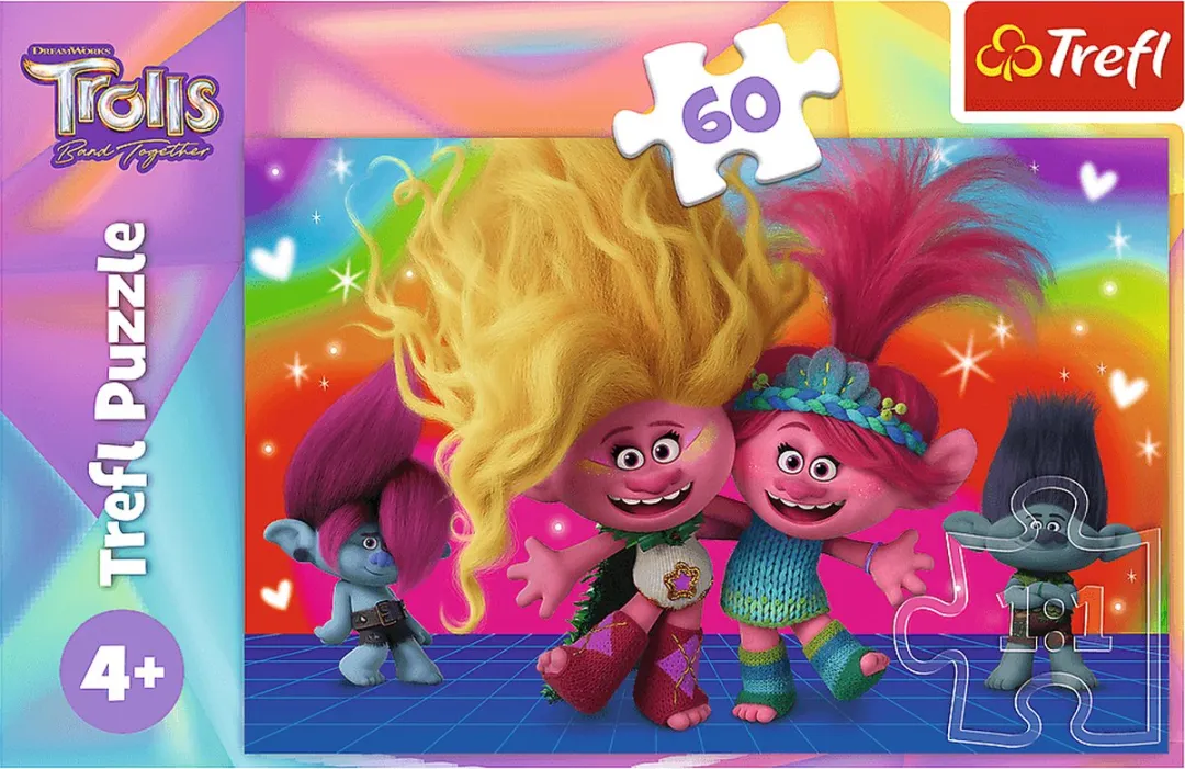 Trefl Puzzel Vriendelijke Trollen 1000 Stuks - Multicolor