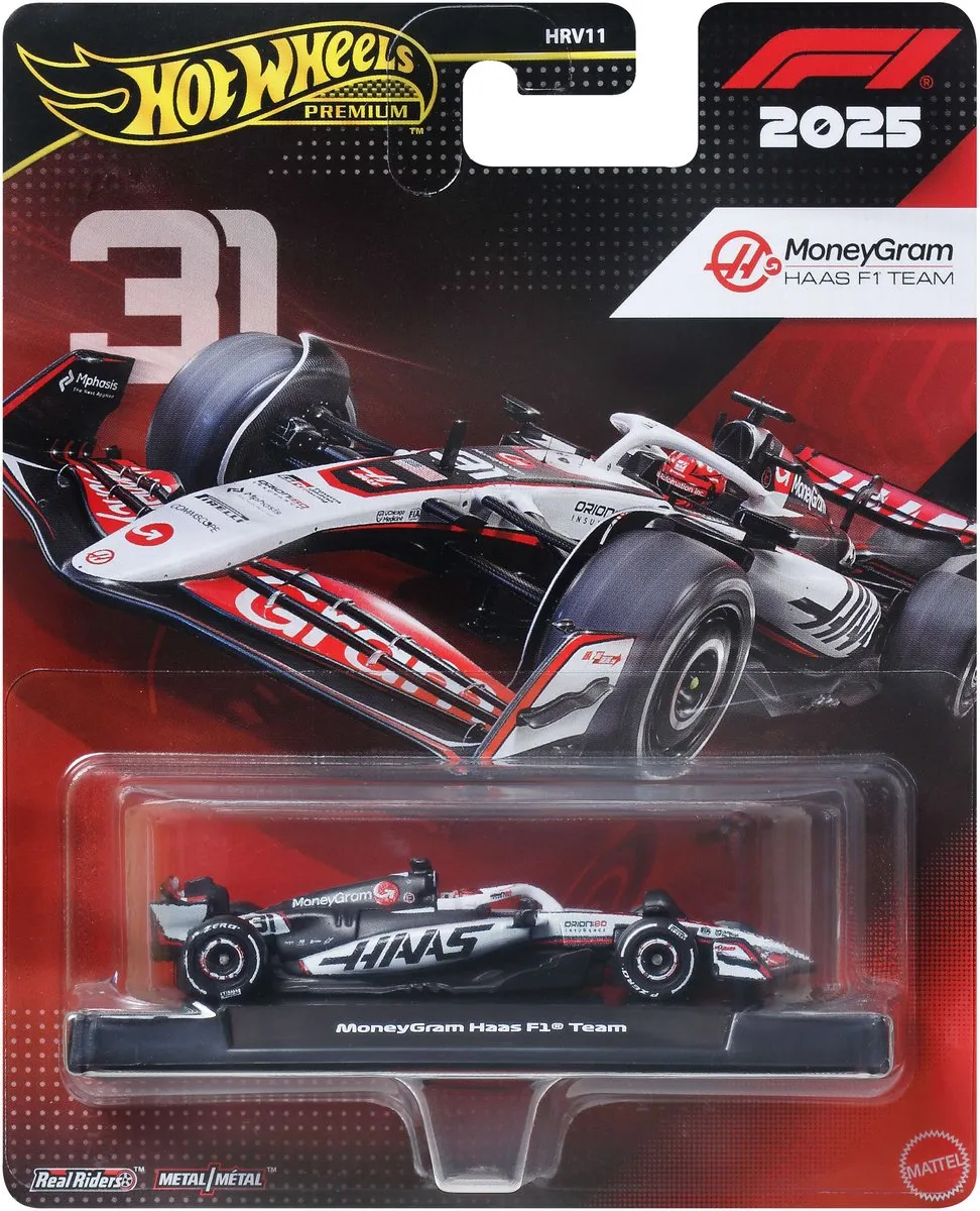 Hot Wheels Haas F1 Team MoneyGram JKD78 Raceauto - Meerkleurig