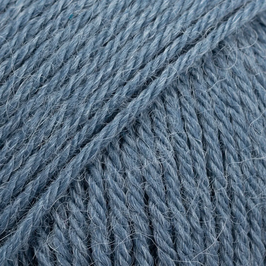 Drops Nord Uni Colour Wol Garen Denimblauw