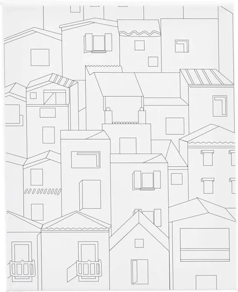 Creativ Company Schildercanvas Stad 24x30cm