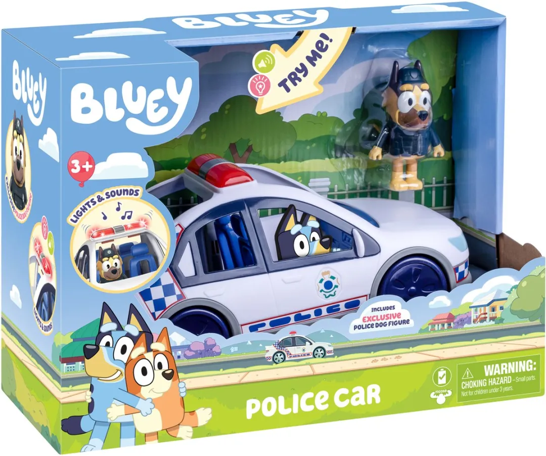 Moose Toys Bluey Politeauto Speelset MS19202 - Multikleur