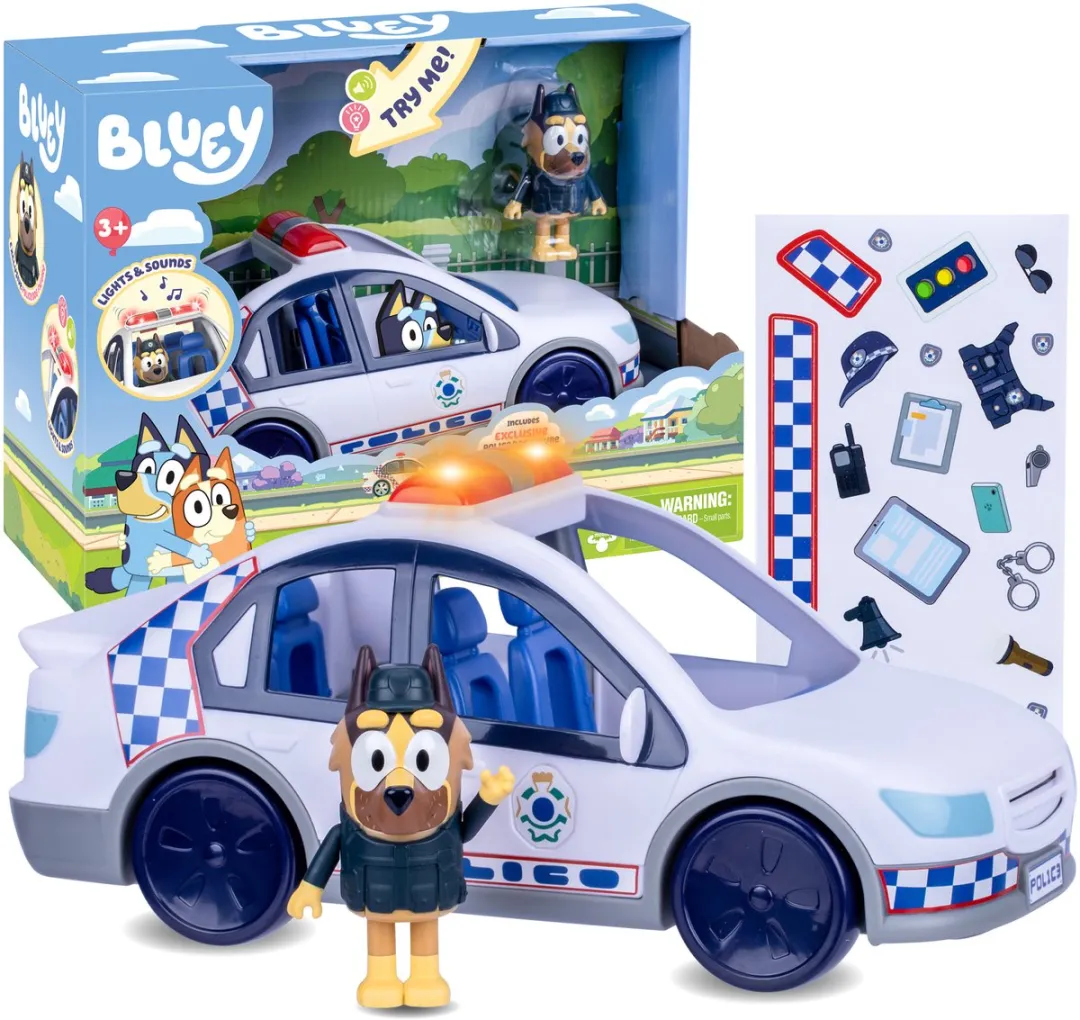 Moose Toys Bluey Politeauto Speelset MS19202 - Multikleur