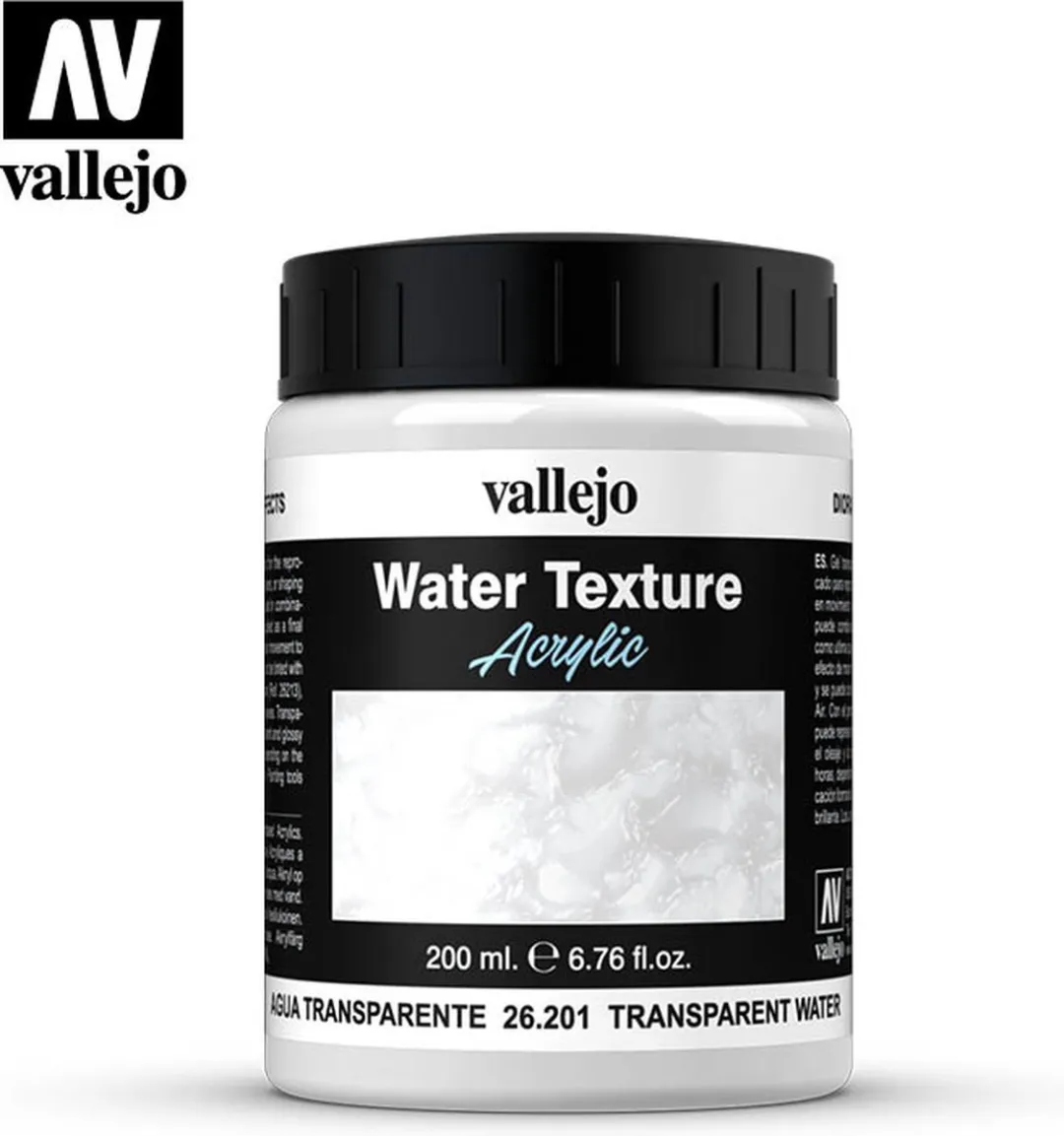 Vallejo Water Textures 26201 Effectenpotje - 200ml Transparant