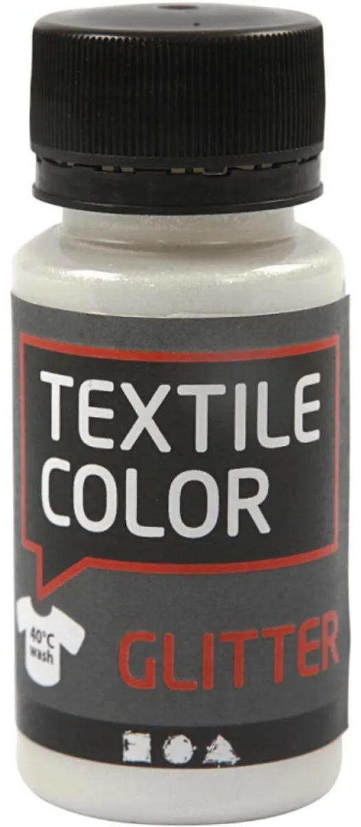 Creativ Company CC Creotime Textile Color Glitter Transparant 50ml - 250ml