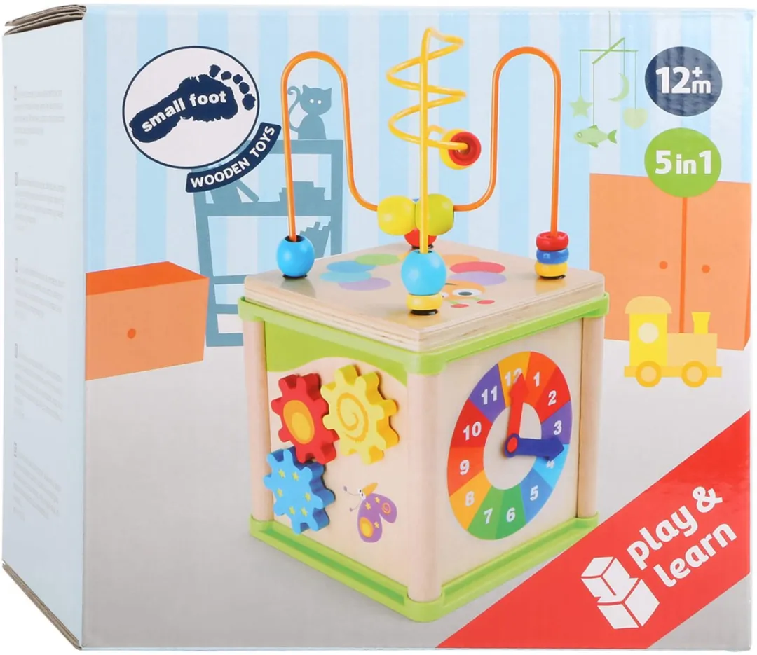 Small Foot Houten Activiteiten Spiraal 5-in-1 Multicolor