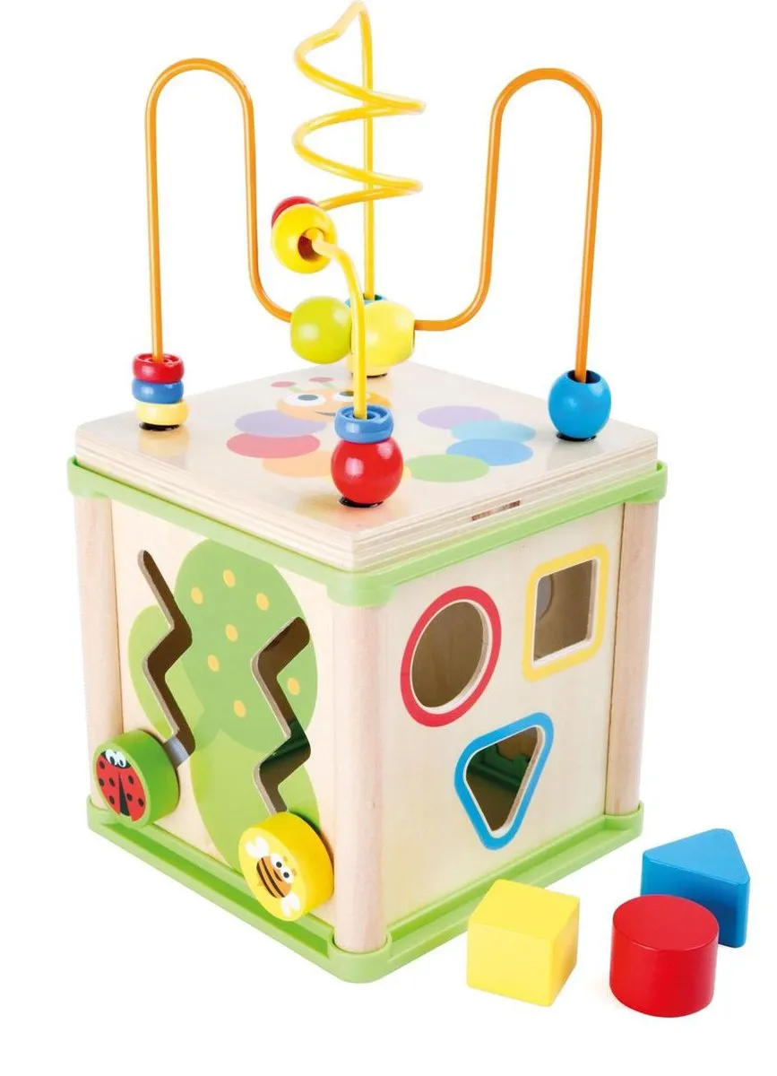 Small Foot Houten Activiteiten Spiraal 5-in-1 Multicolor