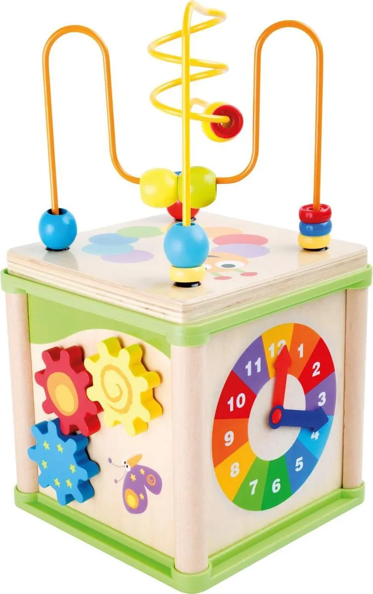 Small Foot Houten Activiteiten Spiraal 5-in-1 Multicolor