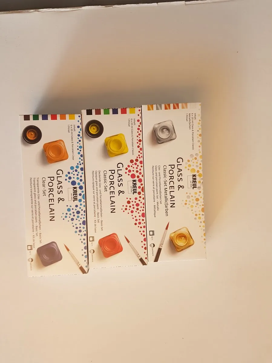 Kreul Porseleinverfset 18 Kleuren - Assorti