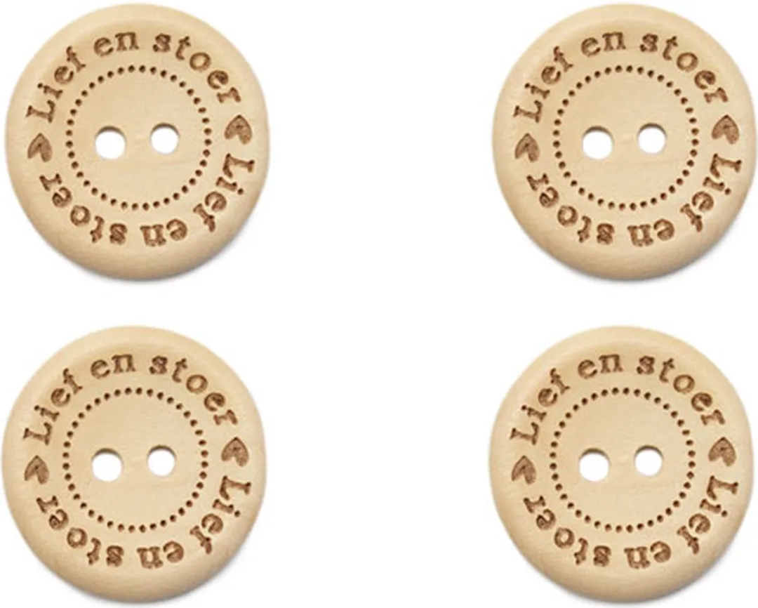 Durable Houten Knopen 20mm