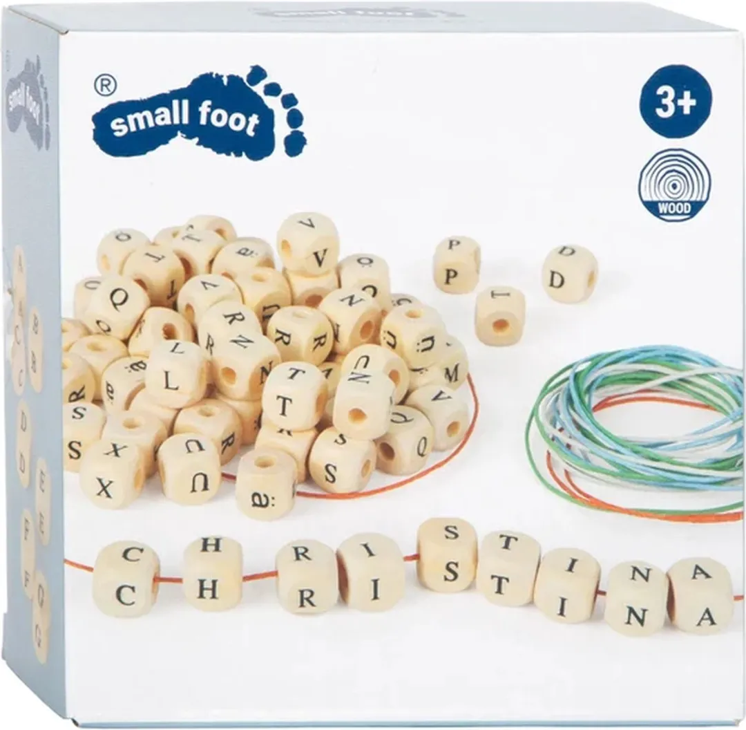 Small Foot Houten Letterkralen Kettingen Maken - 300 Stuks