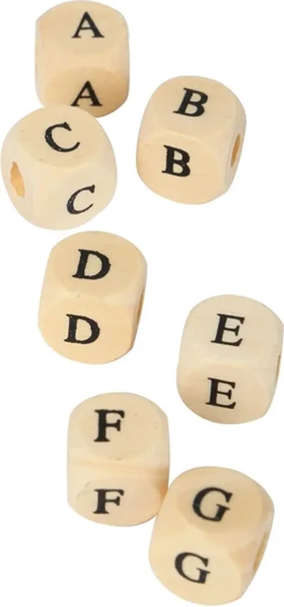 Small Foot Houten Letterkralen Kettingen Maken - 300 Stuks
