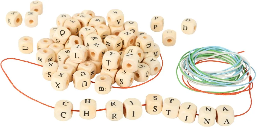 Small Foot Houten Letterkralen Kettingen Maken - 300 Stuks - afbeelding 6 van 6