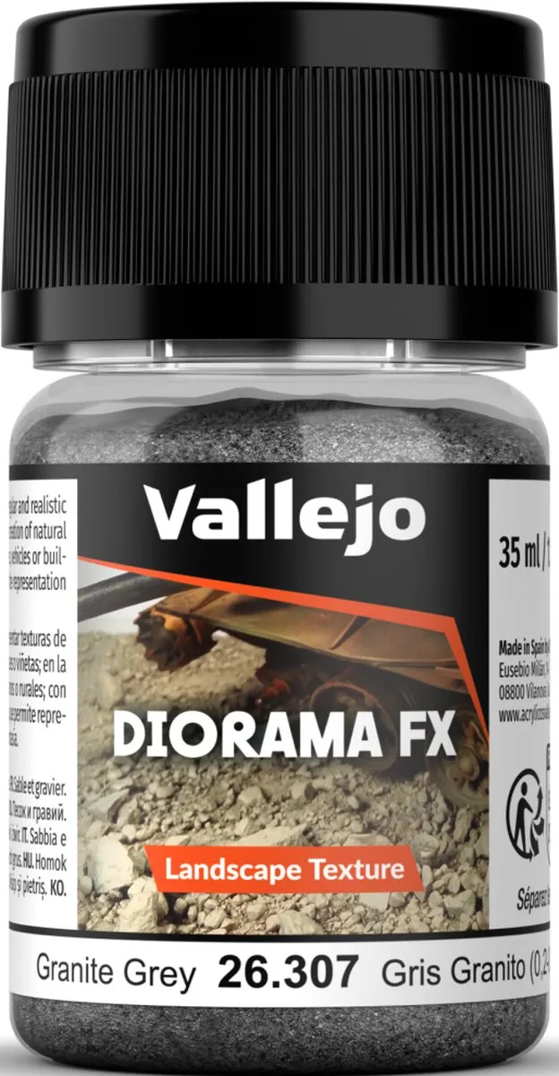 Vallejo Landscape Textures 307 Graniet Grijs 35ml