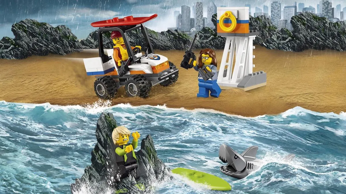 LEGO City Kustwacht Starter Set 60163 - 76 Stukken