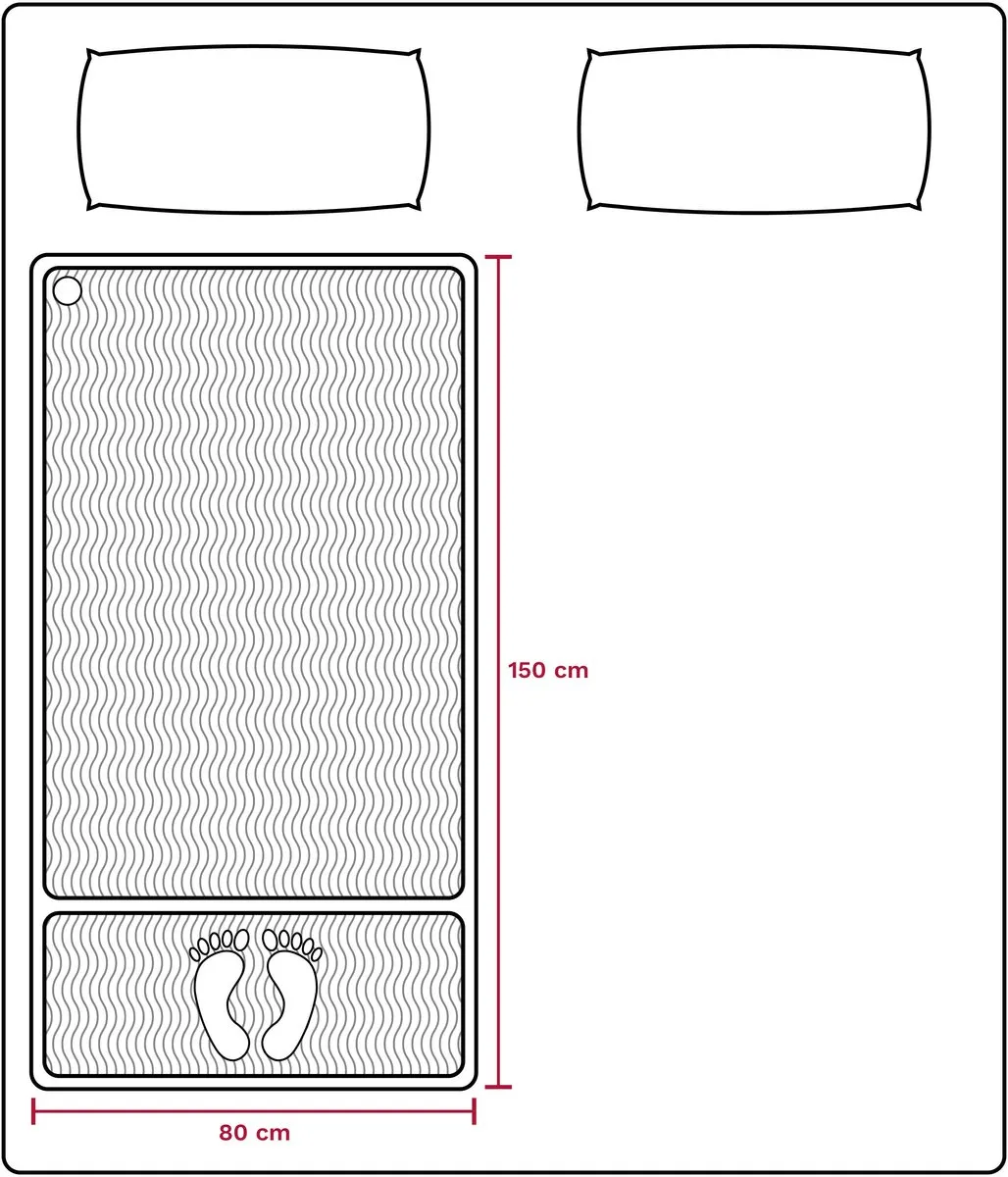 Inventum HN1300V Elektrische Onderdeken 150x80cm - 4 Warmtestanden - Wit
