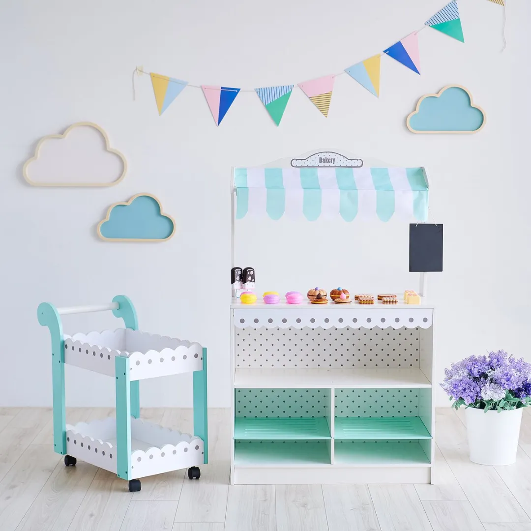 Teamson Kids Bakkerij Rollenspel Speelgoed - Wit/Petrol - afbeelding 6 van 6