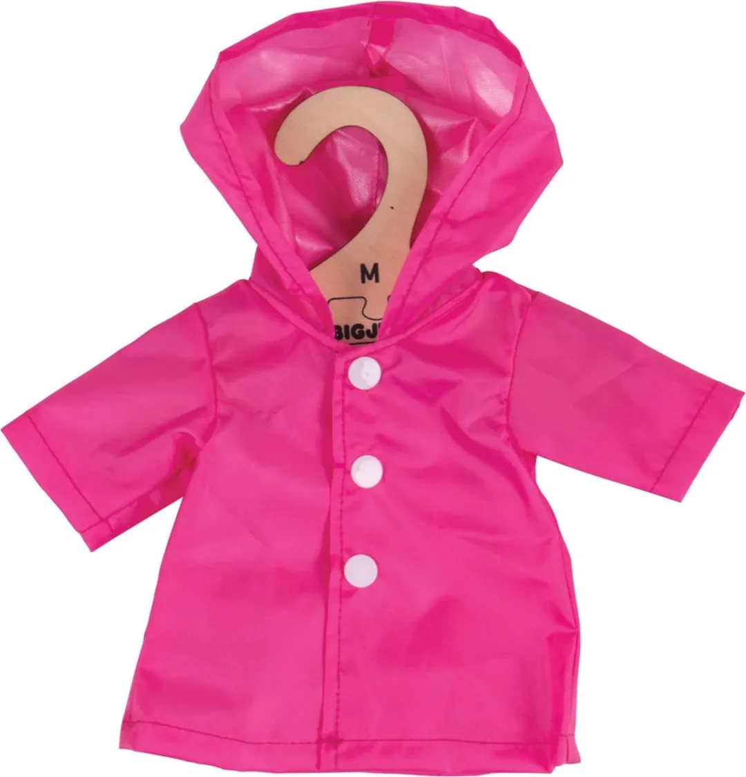 BIGJIGS Poppenkleertjes Regenjas BJD532