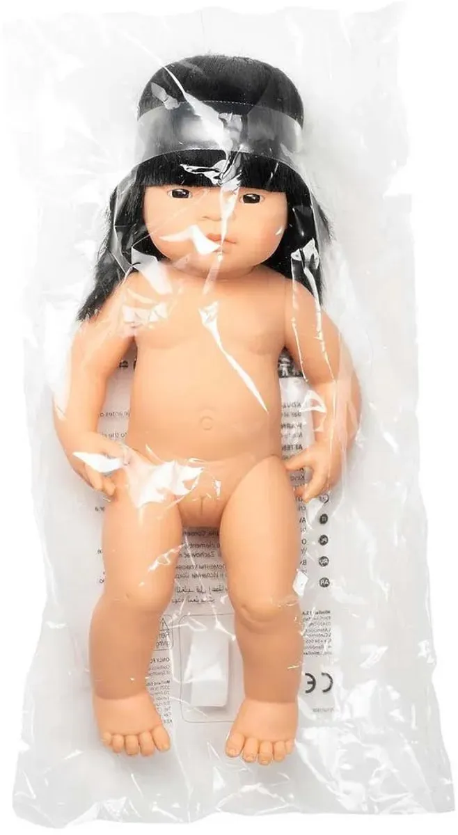 Miniland pop Aziatisch meisje 38cm speelgoedpop.