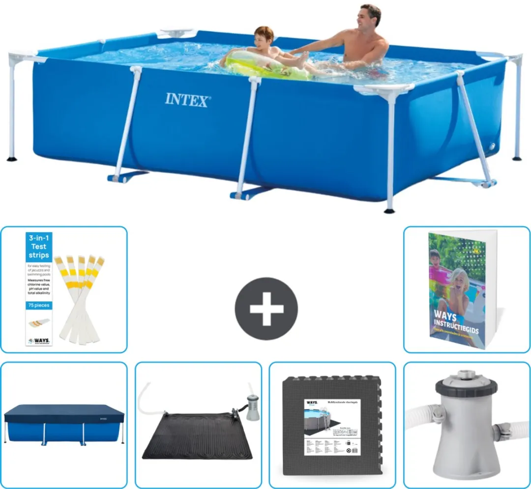 Intex Frame Zwembad 260x160cm Blauw